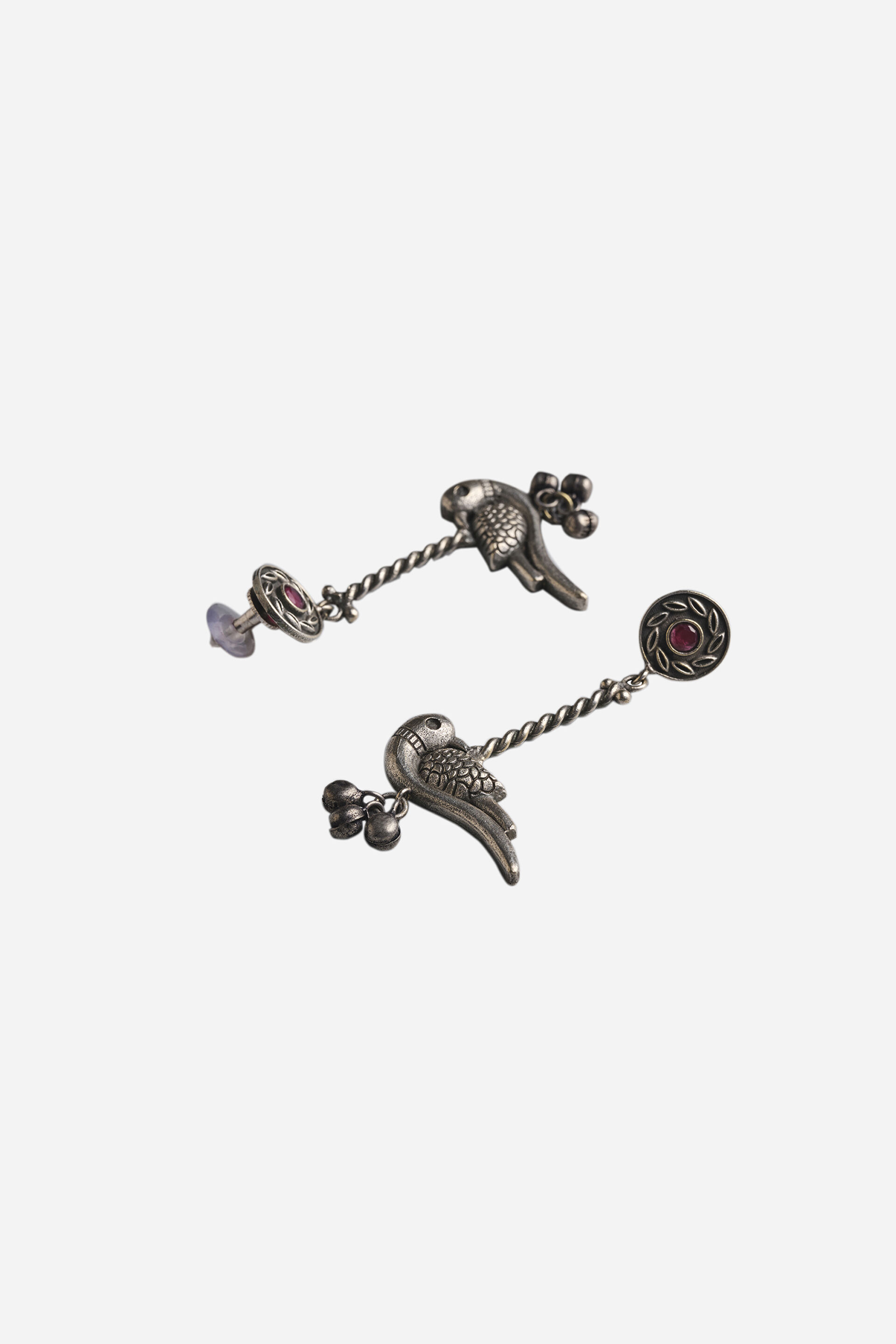 Bird Drop Ghungroo Earrings, , image 2